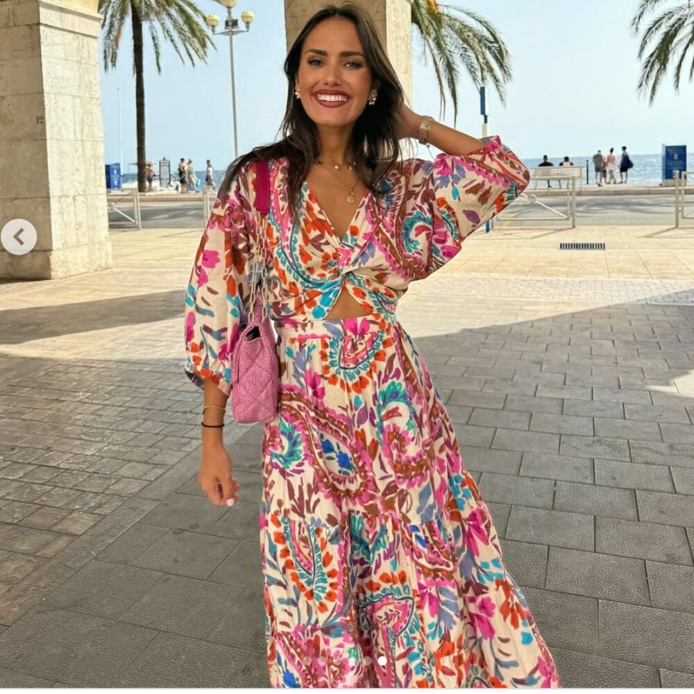 Zara women 100% cotton cutout tiered midi dress $89 8868/164 XS S NWT Multicolor